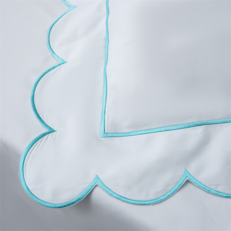 Nyt broderisnitdesign 400TC bomuldssatin sengetøjssæt Nyt broderisnitdesign 400TC bomuldssatin sengetøjssæt