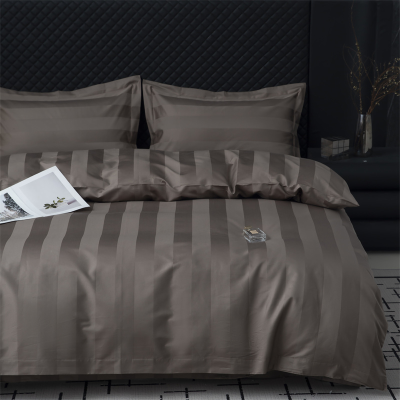 7 cm Satin Stripe 750TC Bomuld Satin Sengesæt 7 cm Satin Stripe 750TC Bomuld Satin Sengesæt