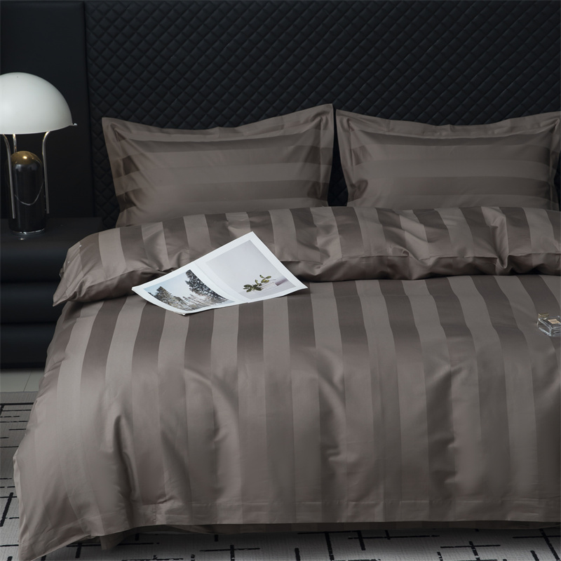 7 cm Satin Stripe 750TC Bomuld Satin Sengesæt 7 cm Satin Stripe 750TC Bomuld Satin Sengesæt
