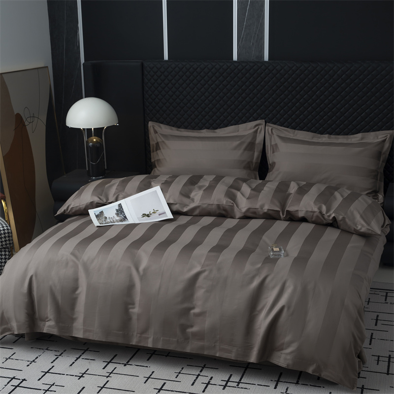 7 cm Satin Stripe 750TC Bomuld Satin Sengesæt 7 cm Satin Stripe 750TC Bomuld Satin Sengesæt
