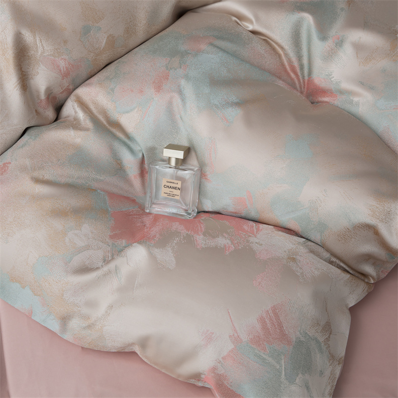 Impressionistisk garnfarvet Jacquard 80S bomuldssengesæt Impressionistisk garnfarvet Jacquard 80S bomuldssengesæt