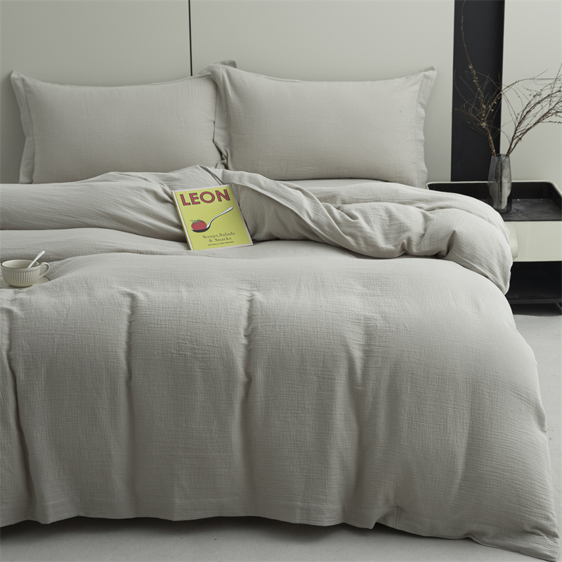 Dobbeltlags Gaze 100% Bomuldsstof Super blødt sengesæt Dobbeltlags Gaze 100% Bomuldsstof Super blødt sengesæt