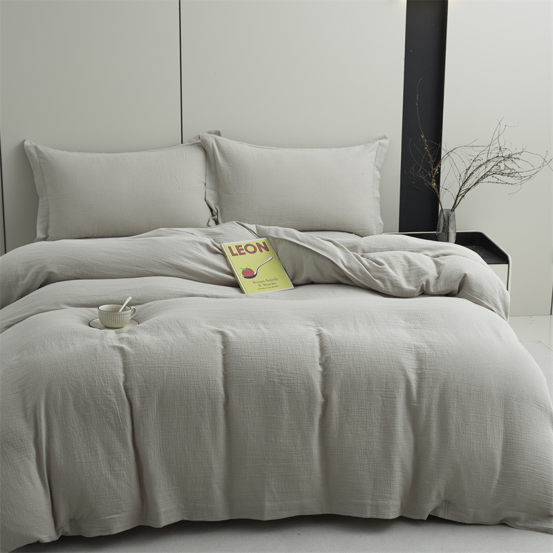 Dobbeltlags Gaze 100% Bomuldsstof Super blødt sengesæt Dobbeltlags Gaze 100% Bomuldsstof Super blødt sengesæt