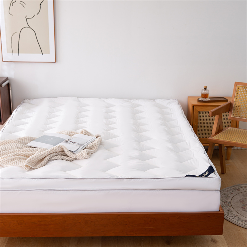 Wave Quilting Design Microfiber fyldmadras topper Wave Quilting Design Microfiber fyldmadras topper