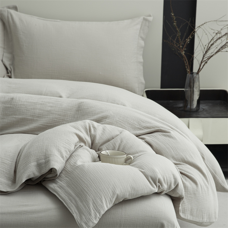 Dobbeltlags Gaze 100% Bomuldsstof Super blødt sengesæt Dobbeltlags Gaze 100% Bomuldsstof Super blødt sengesæt