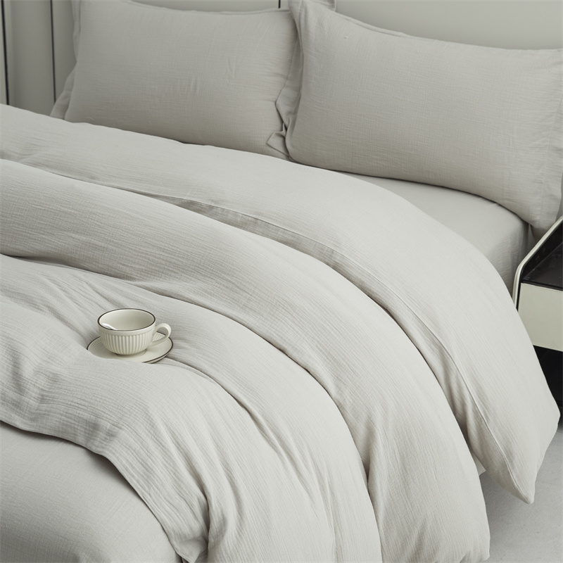 Dobbeltlags Gaze 100% Bomuldsstof Super blødt sengesæt Dobbeltlags Gaze 100% Bomuldsstof Super blødt sengesæt