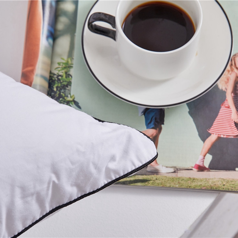 Custom Hotelværelse 100% Bomuld Hvide puder Mikrofiberfyldende puder Custom Hotelværelse 100% Bomuld Hvide puder Mikrofiberfyldende puder