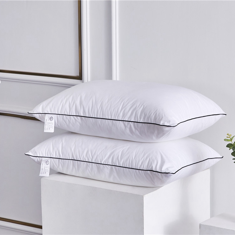 Custom Hotelværelse 100% Bomuld Hvide puder Mikrofiberfyldende puder Custom Hotelværelse 100% Bomuld Hvide puder Mikrofiberfyldende puder