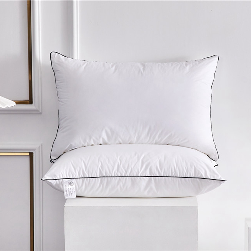 Custom Hotelværelse 100% Bomuld Hvide puder Mikrofiberfyldende puder Custom Hotelværelse 100% Bomuld Hvide puder Mikrofiberfyldende puder