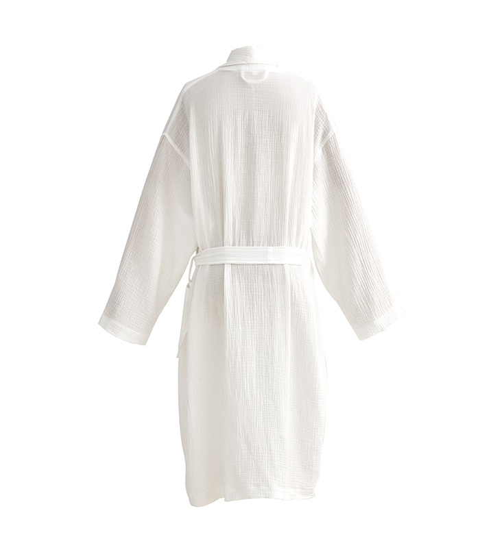 Dobbelt-lags Gaze Bomuld Stof Sjalkrave Hotel Badekåbe Dobbelt-lags Gaze Bomuld Stof Sjalkrave Hotel Badekåbe