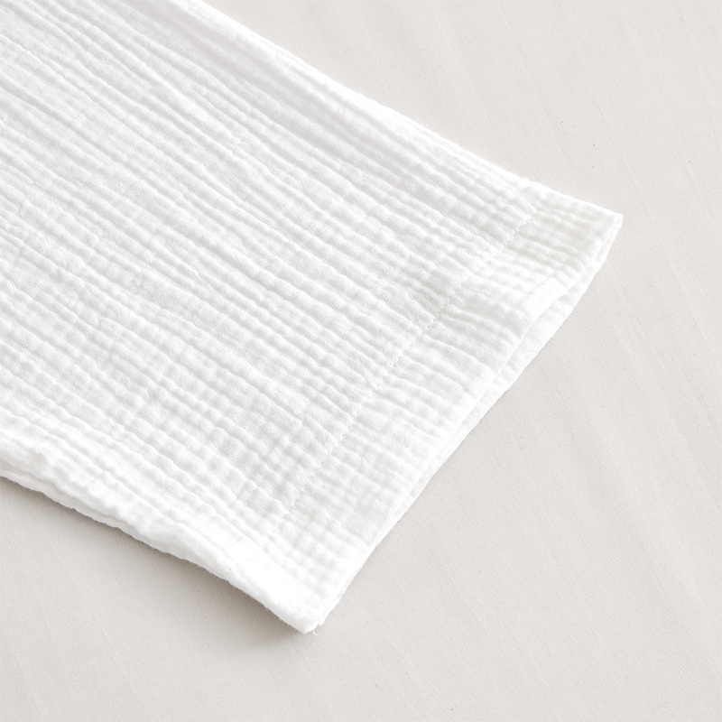 Dobbelt-lags Gaze Bomuld Stof Sjalkrave Hotel Badekåbe Dobbelt-lags Gaze Bomuld Stof Sjalkrave Hotel Badekåbe