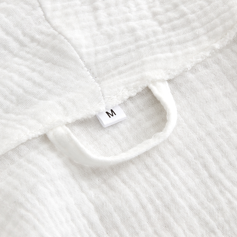 Dobbelt-lags Gaze Bomuld Stof Sjalkrave Hotel Badekåbe Dobbelt-lags Gaze Bomuld Stof Sjalkrave Hotel Badekåbe