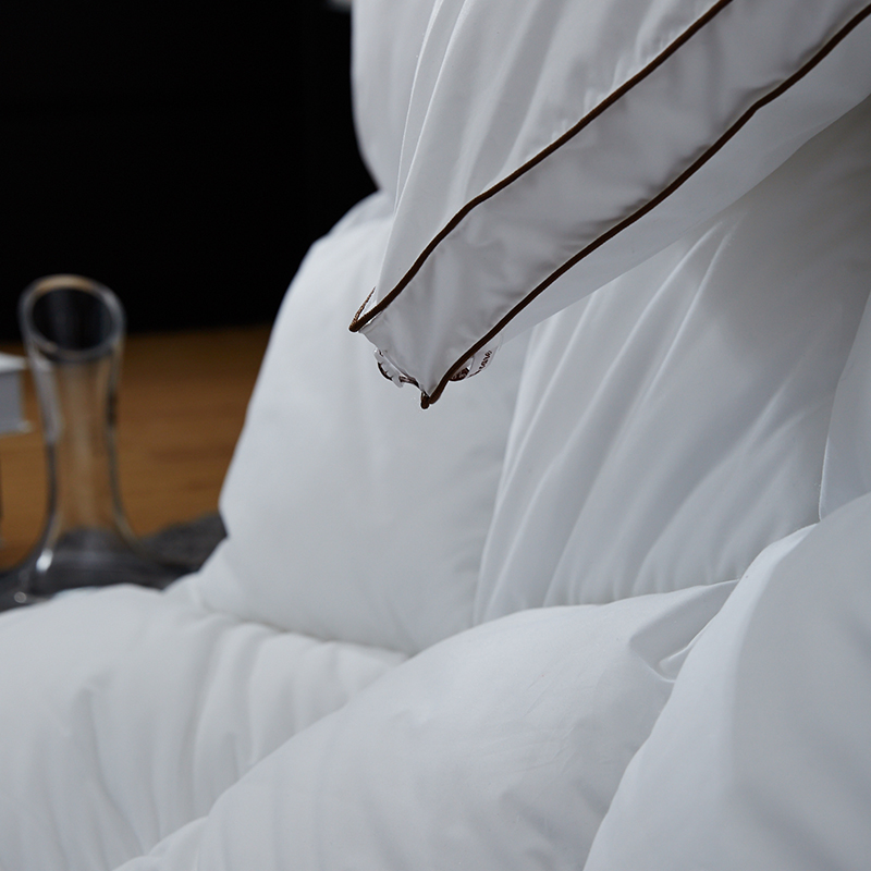 Andedun Varm Blød Dyne Med Piping 100% Bomuld Andedun Varm Blød Dyne Med Piping 100% Bomuld