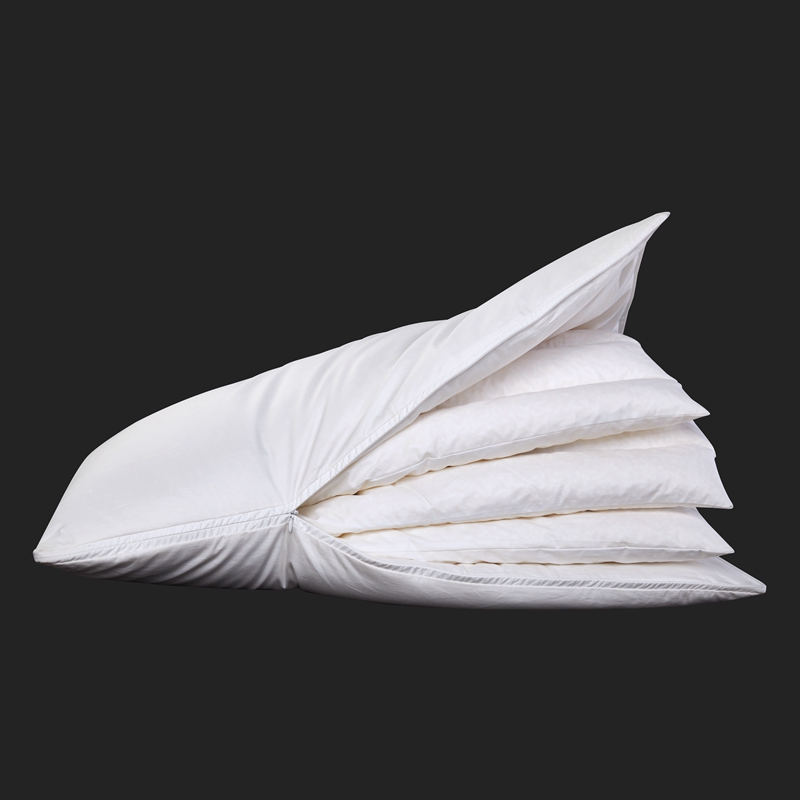 Højdejusterbar pude Fem lags design L-form lang lynlåspude