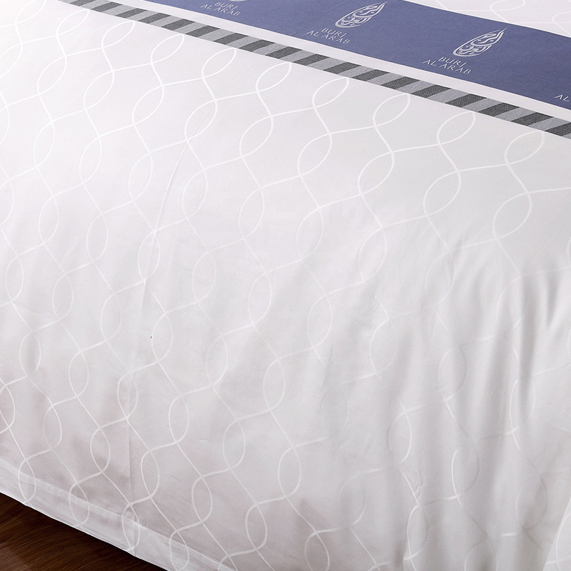 Garnfarvet tilpasset logo 100% bomuld Sengesæt Garnfarvet tilpasset logo 100% bomuld Sengesæt