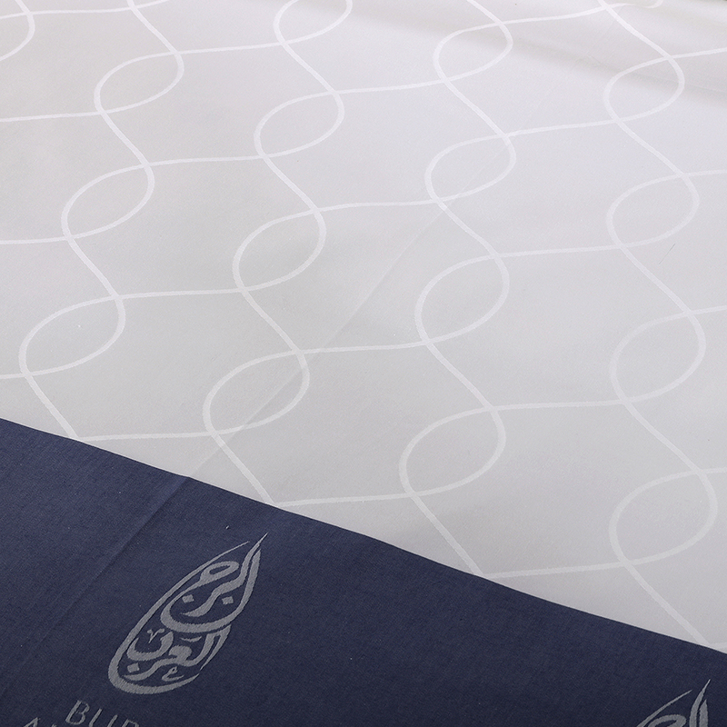 Garnfarvet tilpasset logo 100% bomuld Sengesæt Garnfarvet tilpasset logo 100% bomuld Sengesæt