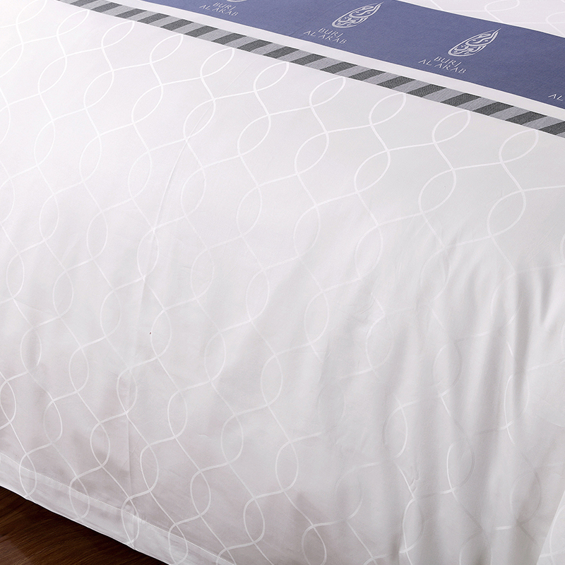 Garnfarvet tilpasset logo 100% bomuld Sengesæt Garnfarvet tilpasset logo 100% bomuld Sengesæt